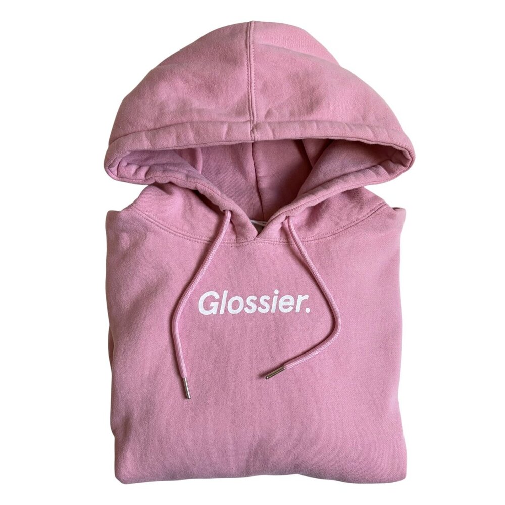 Glossier Original Pink Hoodie - Size Small